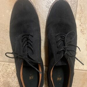 HM men’s suede dress shoes size 9 black